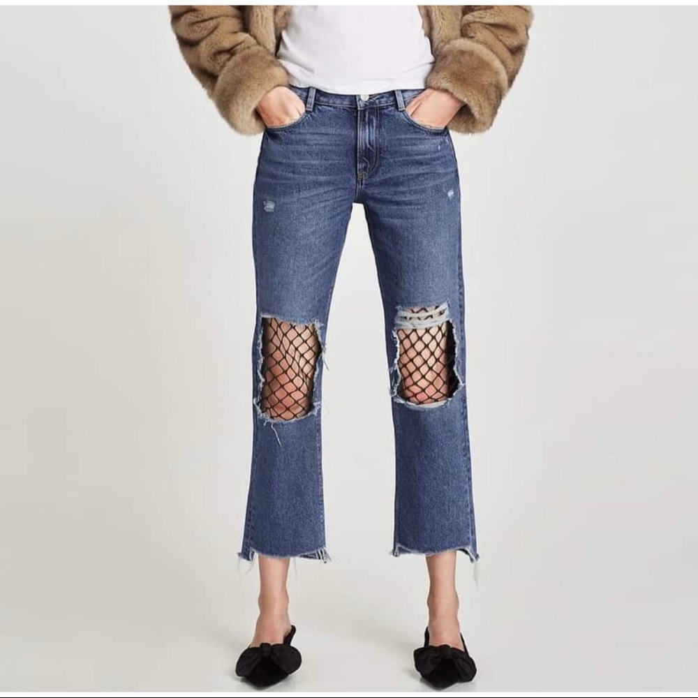 Zara Cigarette Cropped Jeans Size 4